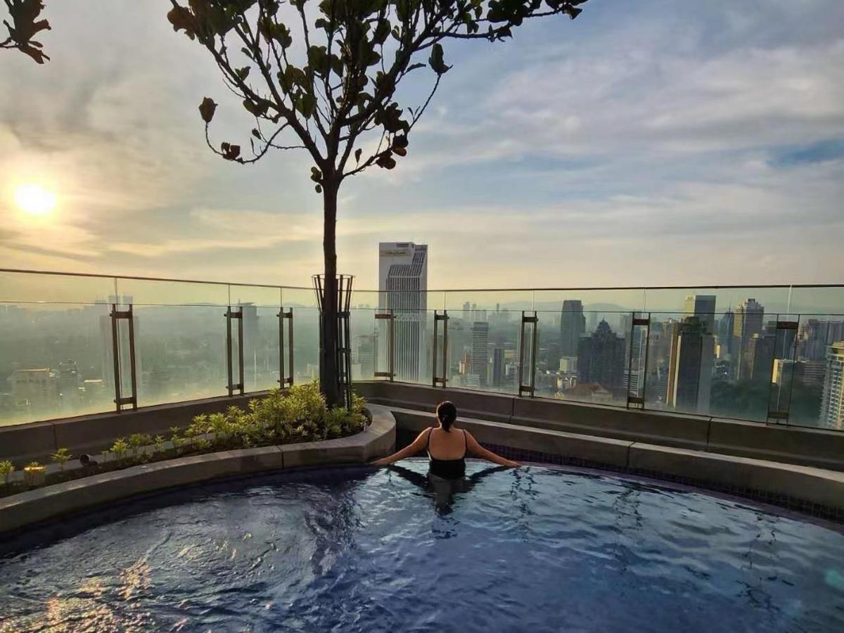 Skyline View In Bukit Bintang The Robertson 42F Lägenhet Kuala Lumpur Exteriör bild