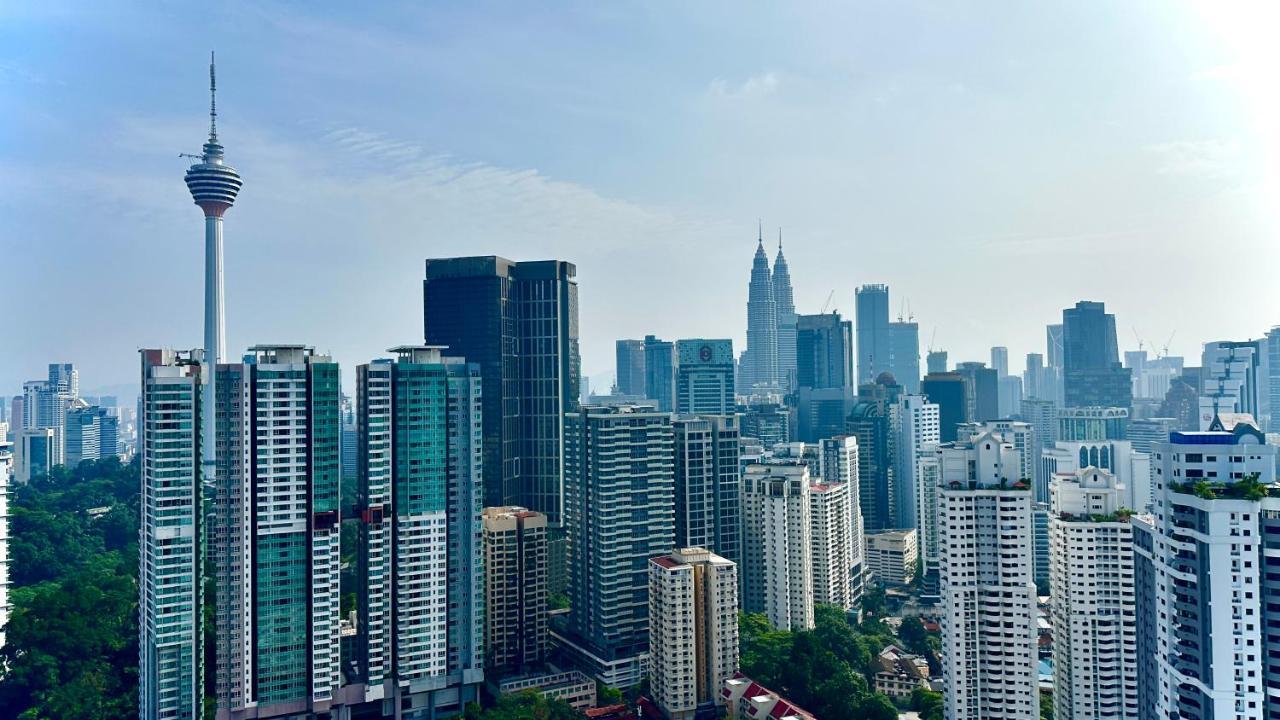 Skyline View In Bukit Bintang The Robertson 42F Lägenhet Kuala Lumpur Exteriör bild